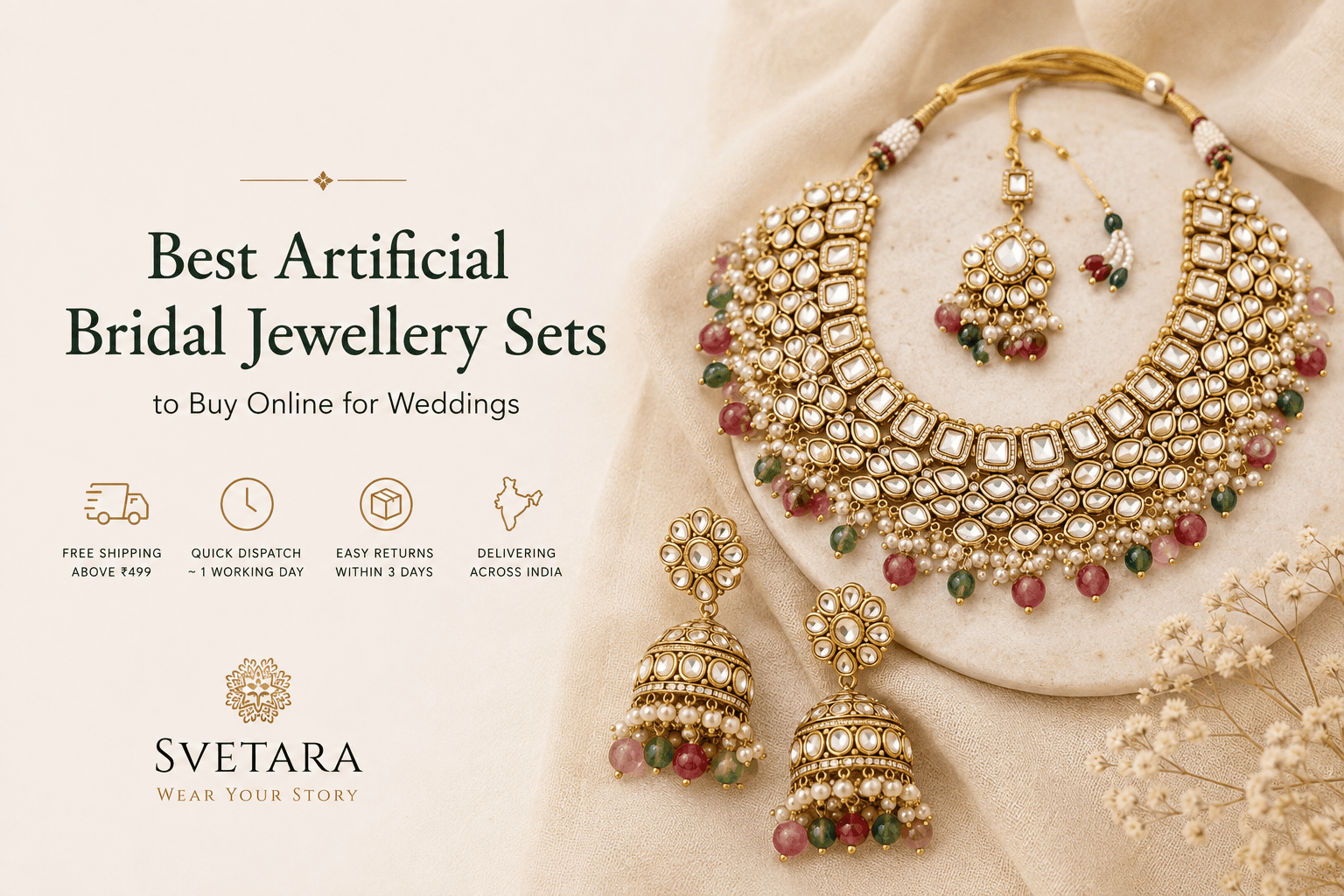 Best Artificial Bridal Jewellery Sets to Buy Online for Weddings